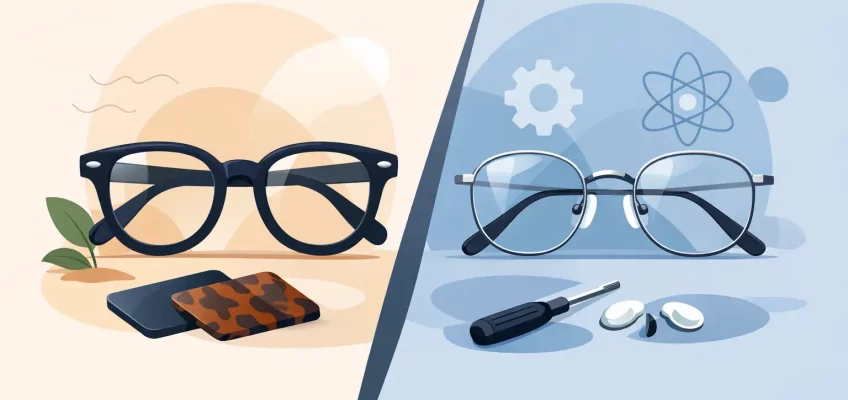 Acetate Frames vs Metal Frames Compared