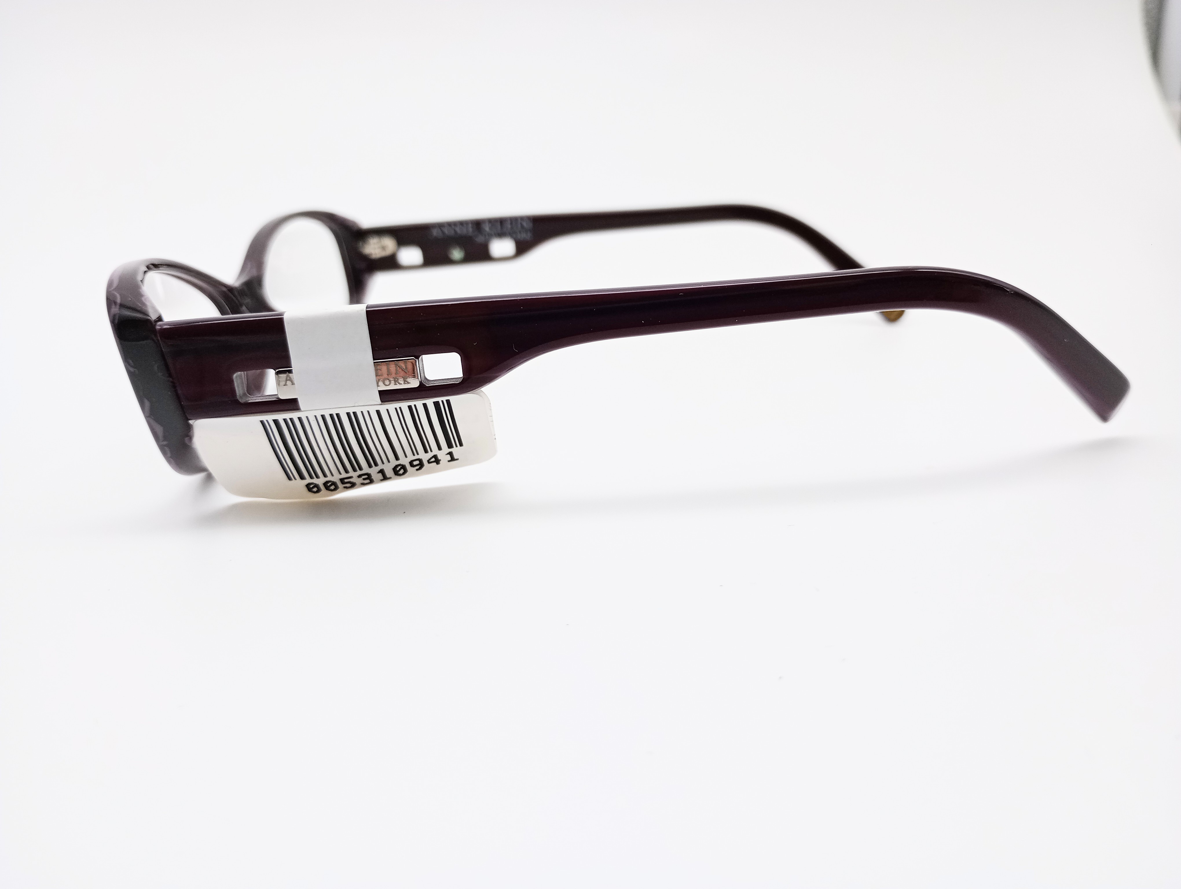 Anne Klein AKNY8059 burgundy women's oval glasses frames – photo 3