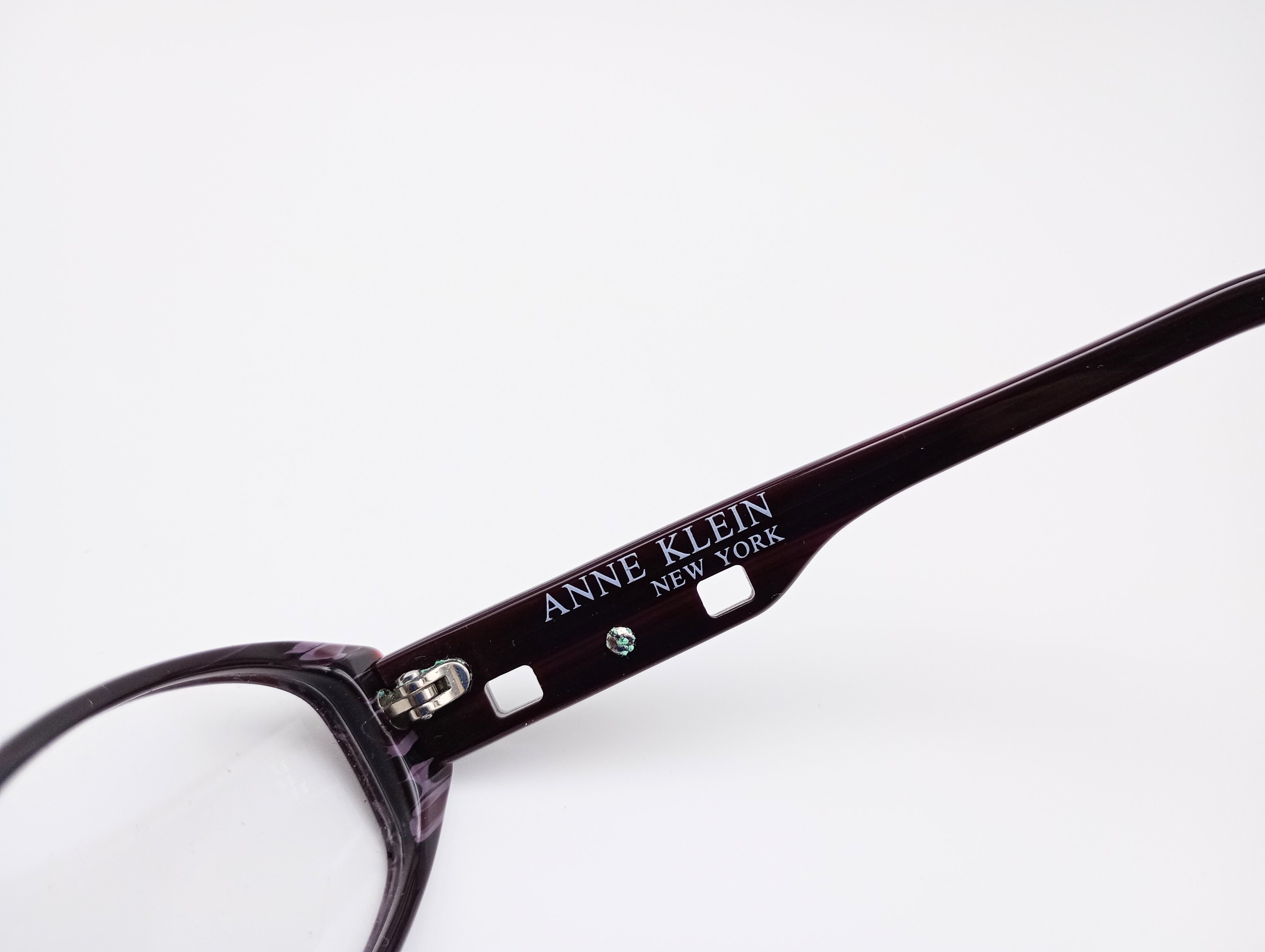 Anne Klein AKNY8059 burgundy women's oval glasses frames – photo 5