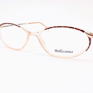 Bellissima BELL 404 Women's Oval Glasses Frames Brown Peach 52-15-130 - photo 1