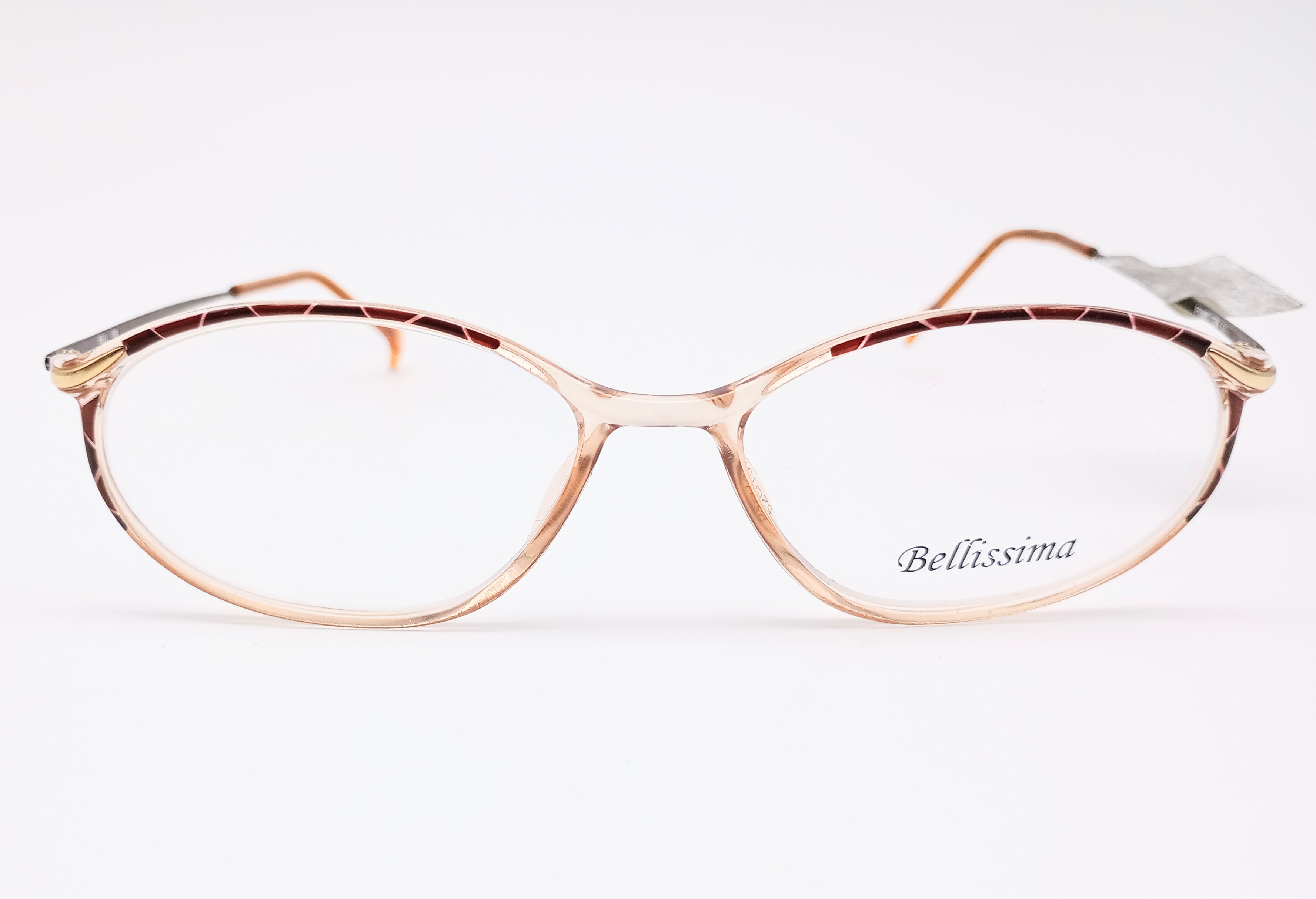 Bellissima BELL 404 Women's Oval Glasses Frames Brown Peach 52-15-130 - photo 3