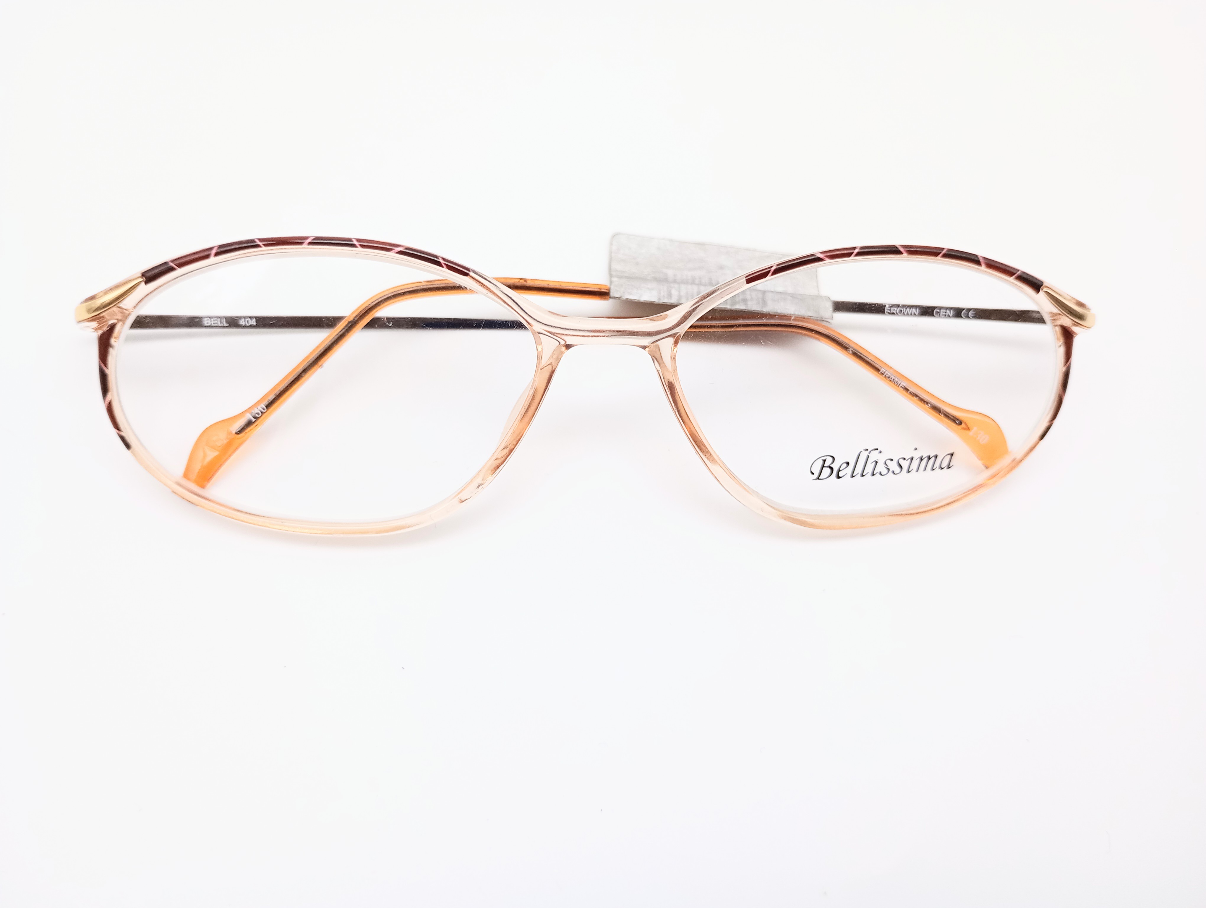 Bellissima BELL 404 Women's Oval Glasses Frames Brown Peach 52-15-130 - photo 8