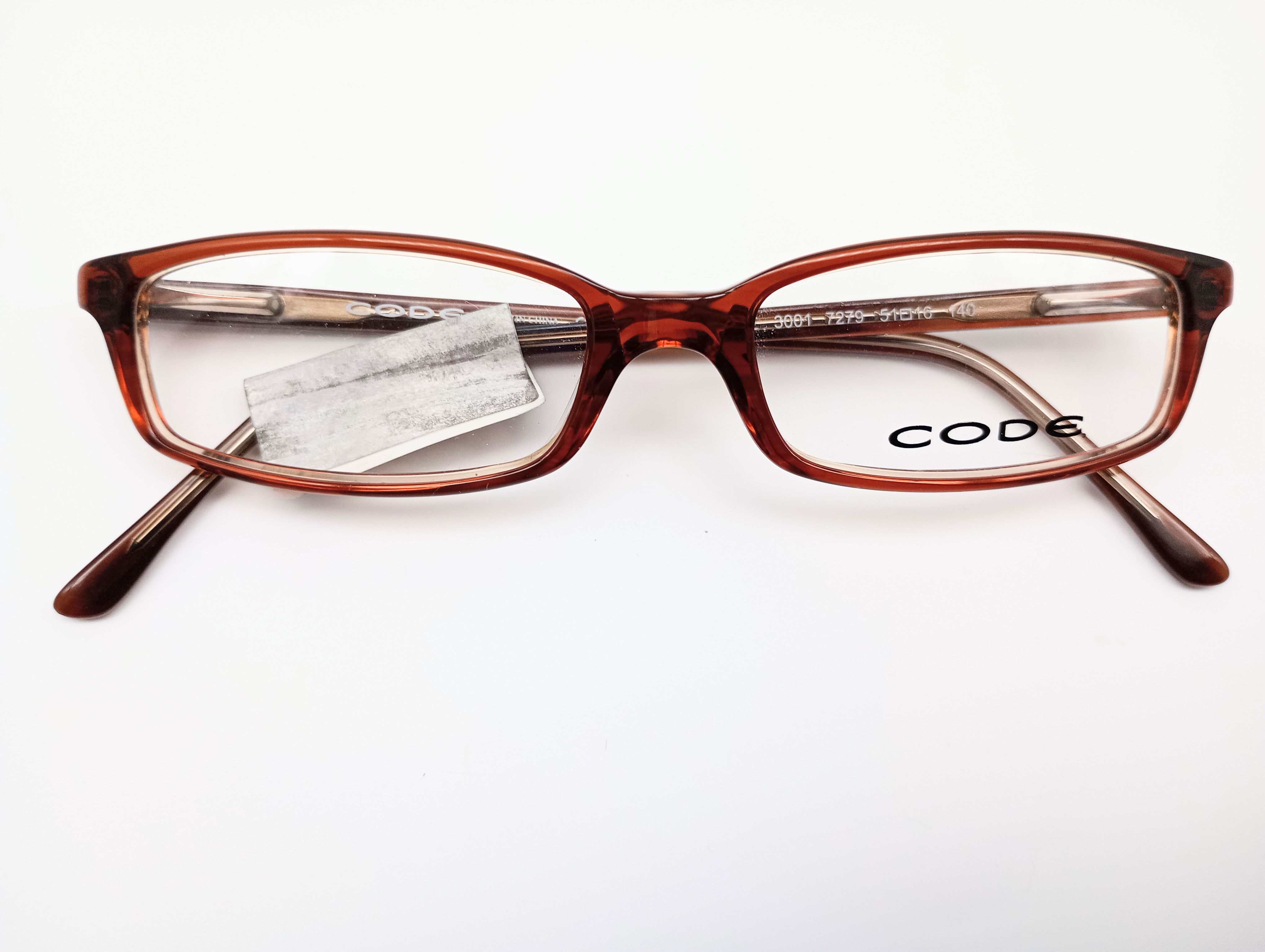 Code 3001 brown women's rectangular glasses frames – photo 7