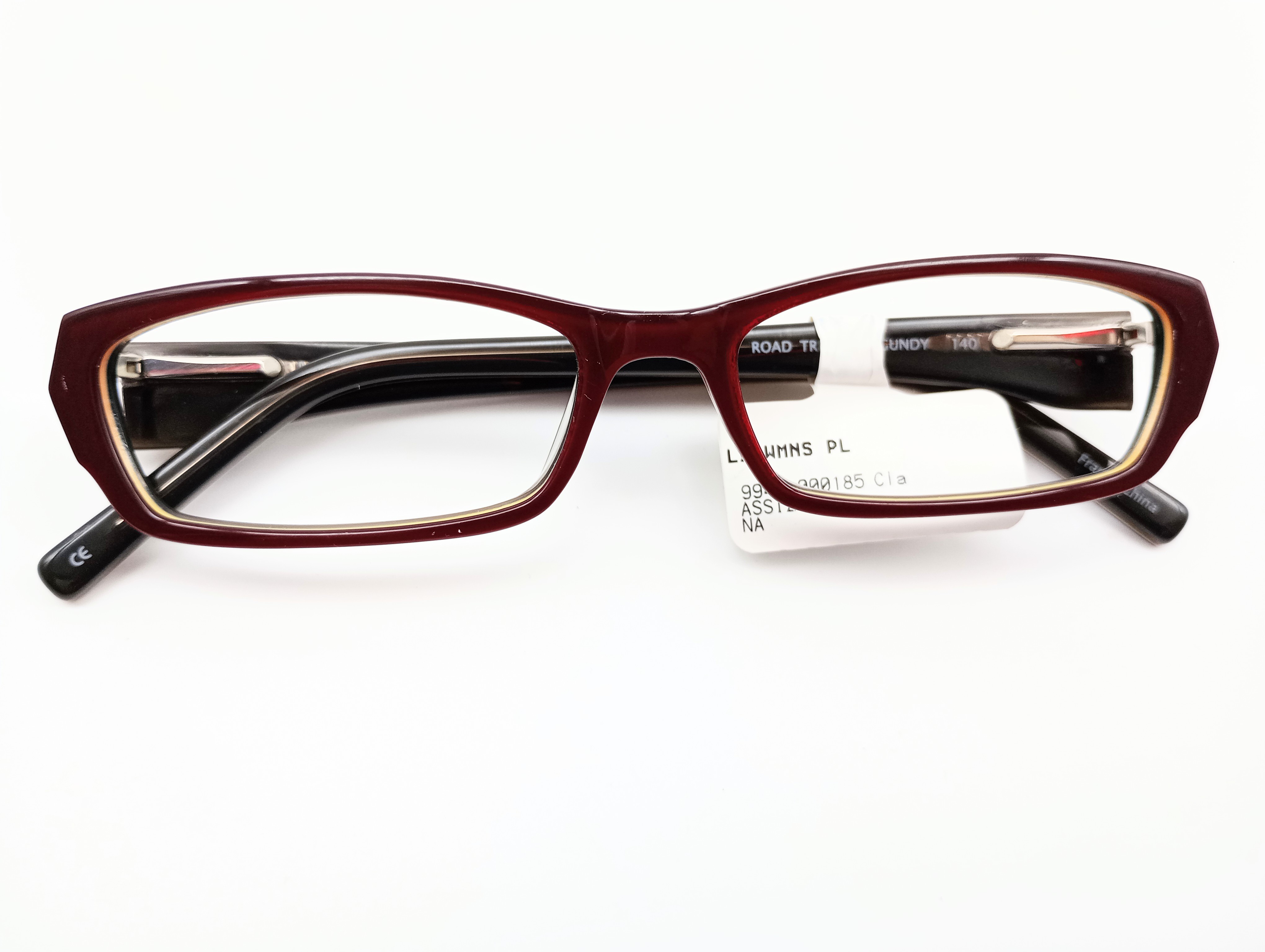 Conflict Road Trip burgundy women's rectangular glasses frames – photo 9