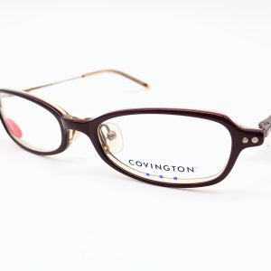 Covington CV2001 Women's Rectangular Glasses Frames Burgundy Horn 47-17-135 - photo 1