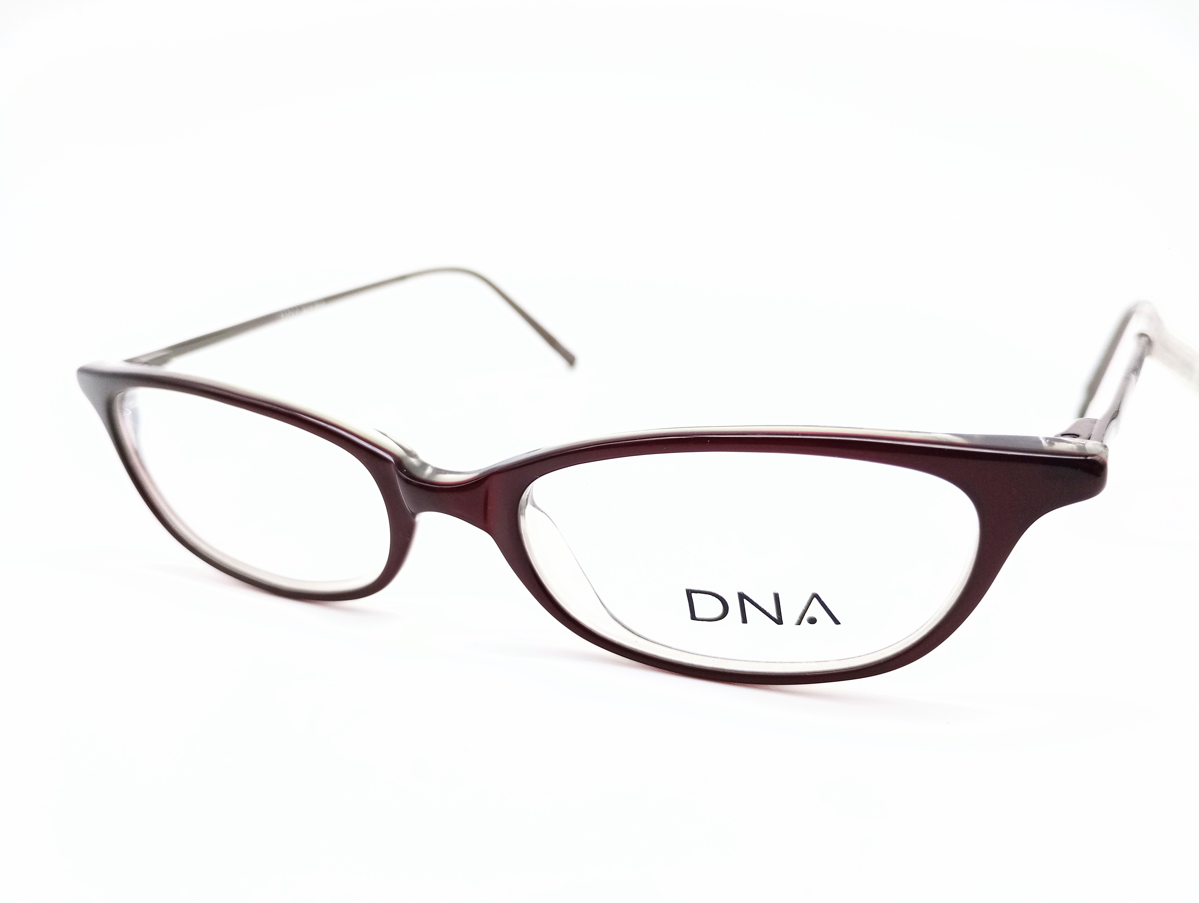 DNA 2010 burgundy & grey women's cat eye glasses frames