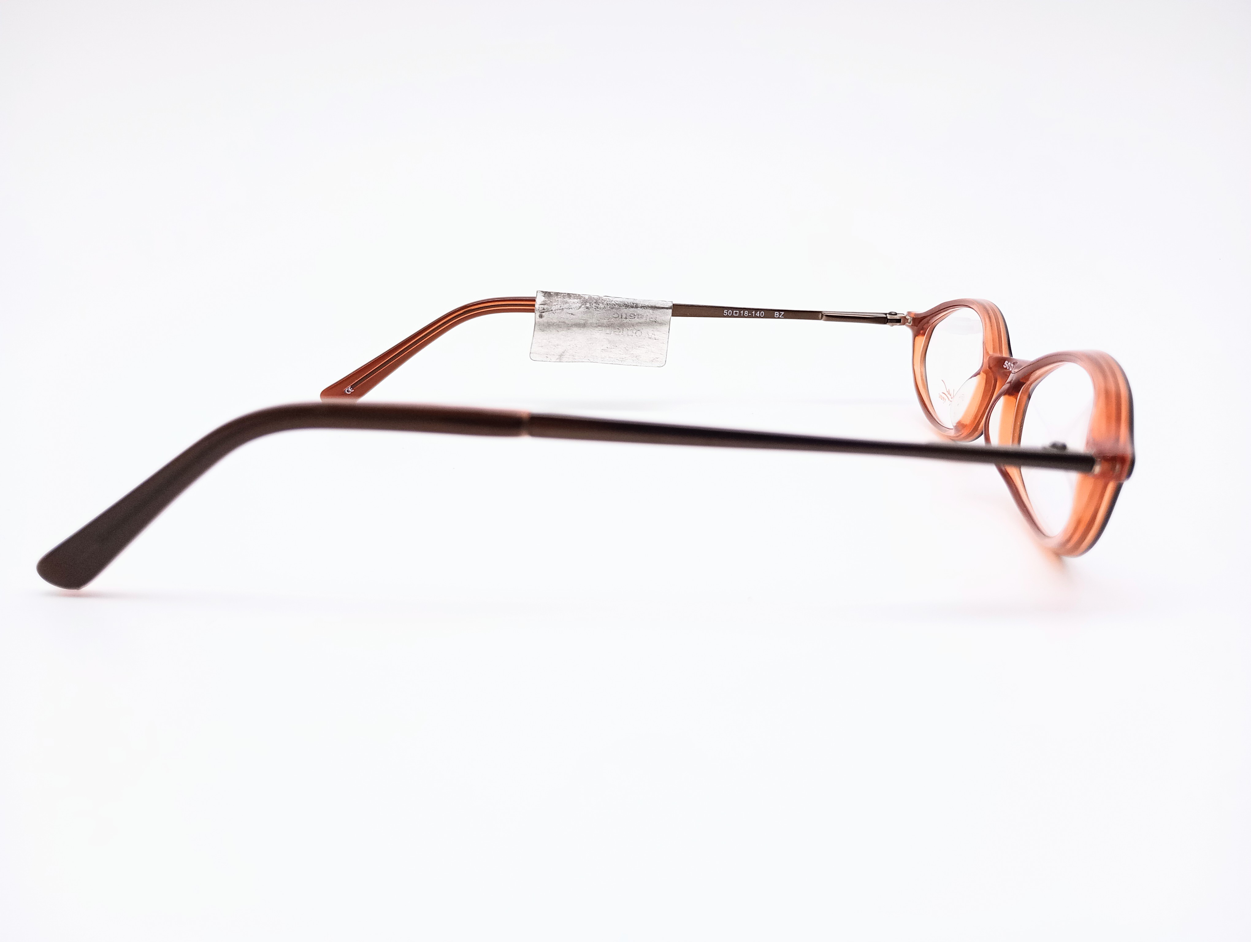 Fragia Giselle brown & peach women's oval glasses frames – photo 2