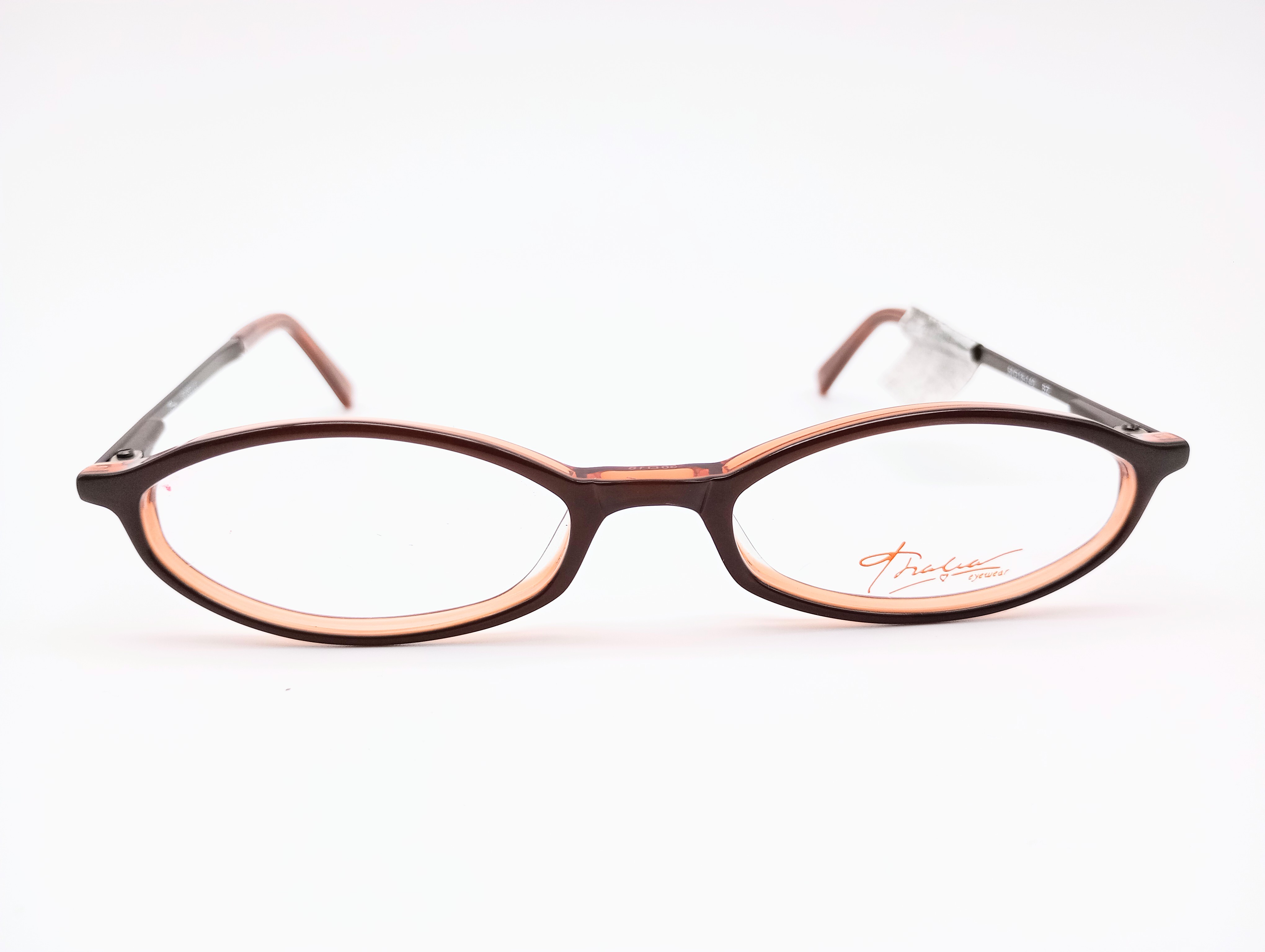 Fragia Giselle brown & peach women's oval glasses frames – photo 4