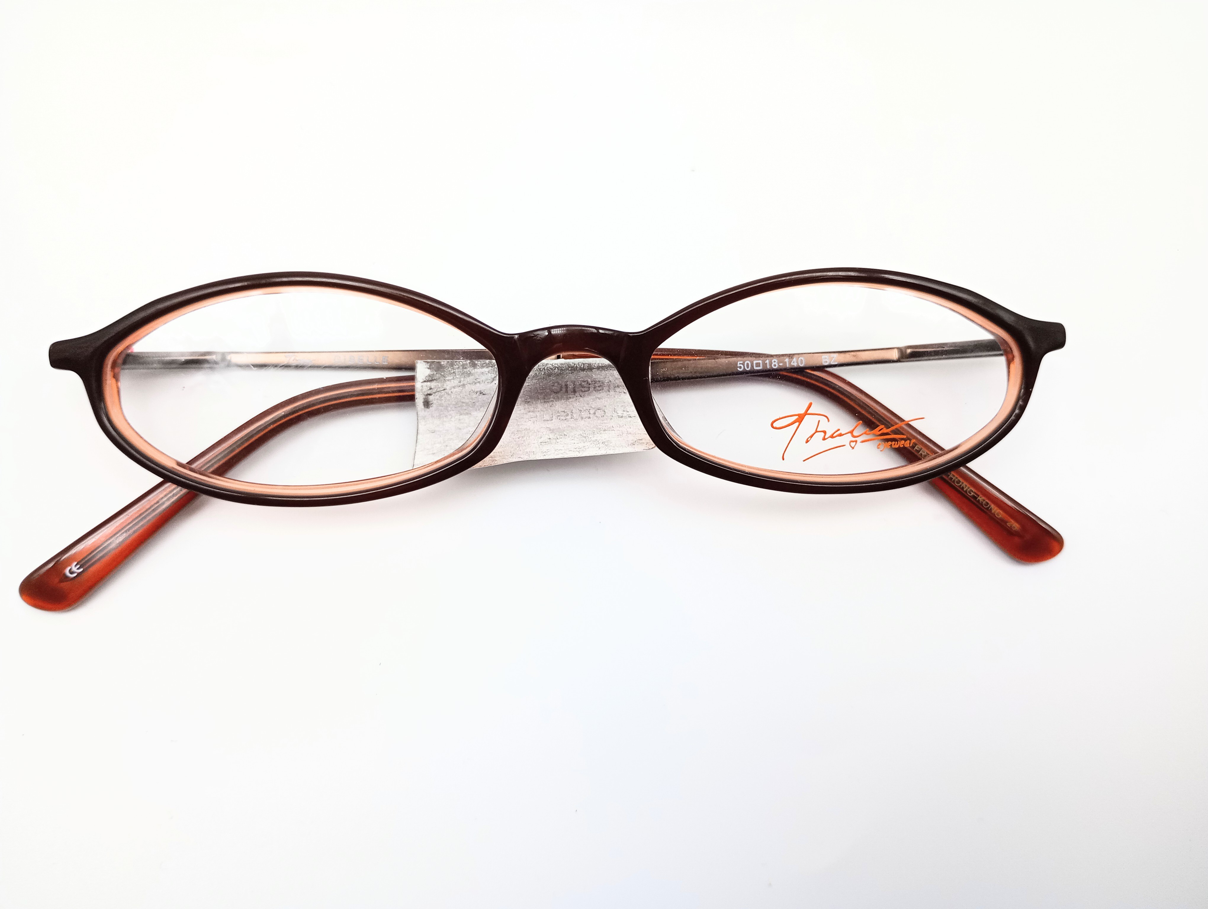 Fragia Giselle brown & peach women's oval glasses frames – photo 7