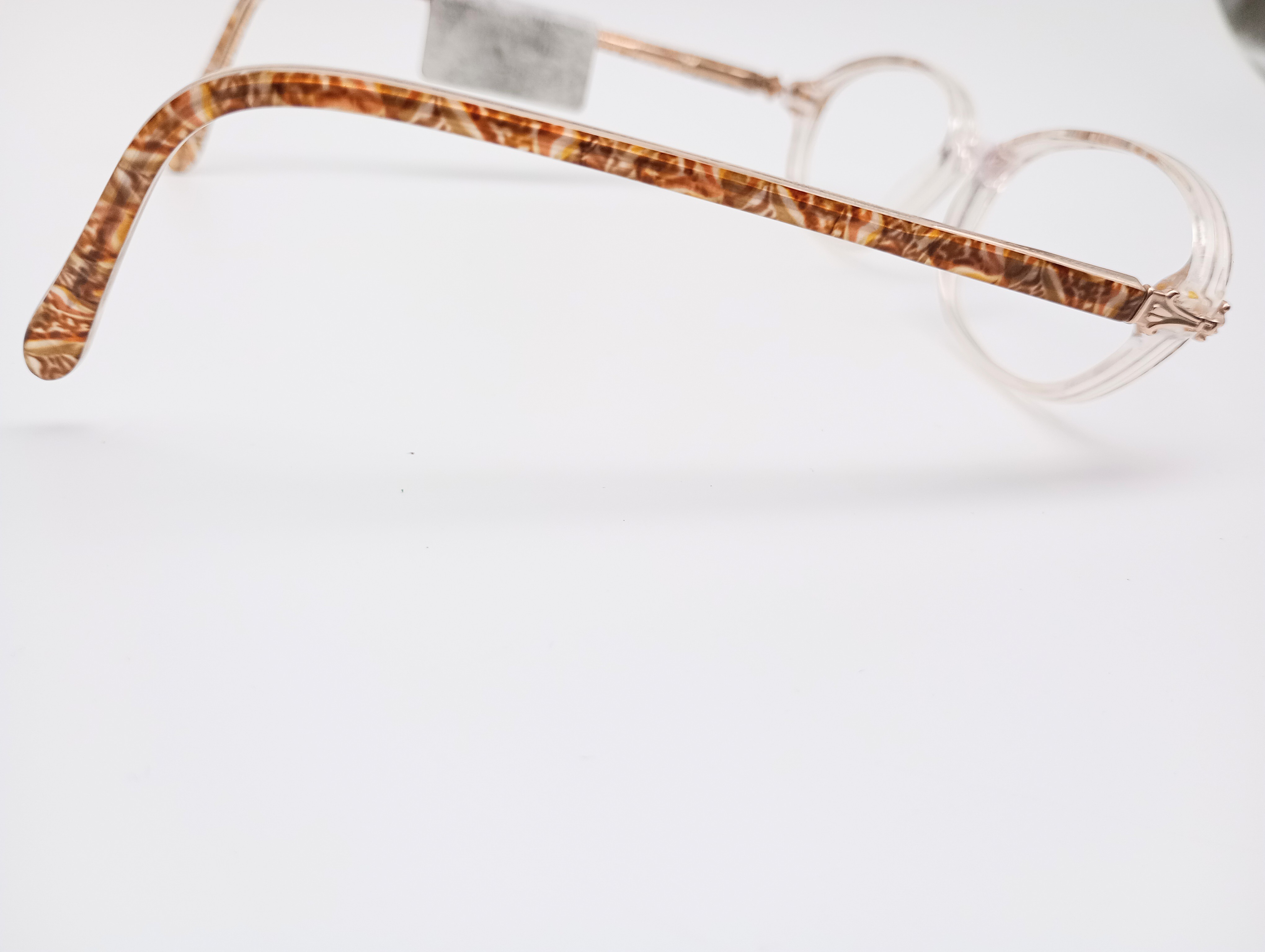 Gloria Vanderbilt 758 clear & amber women's oval glasses frames – photo 2