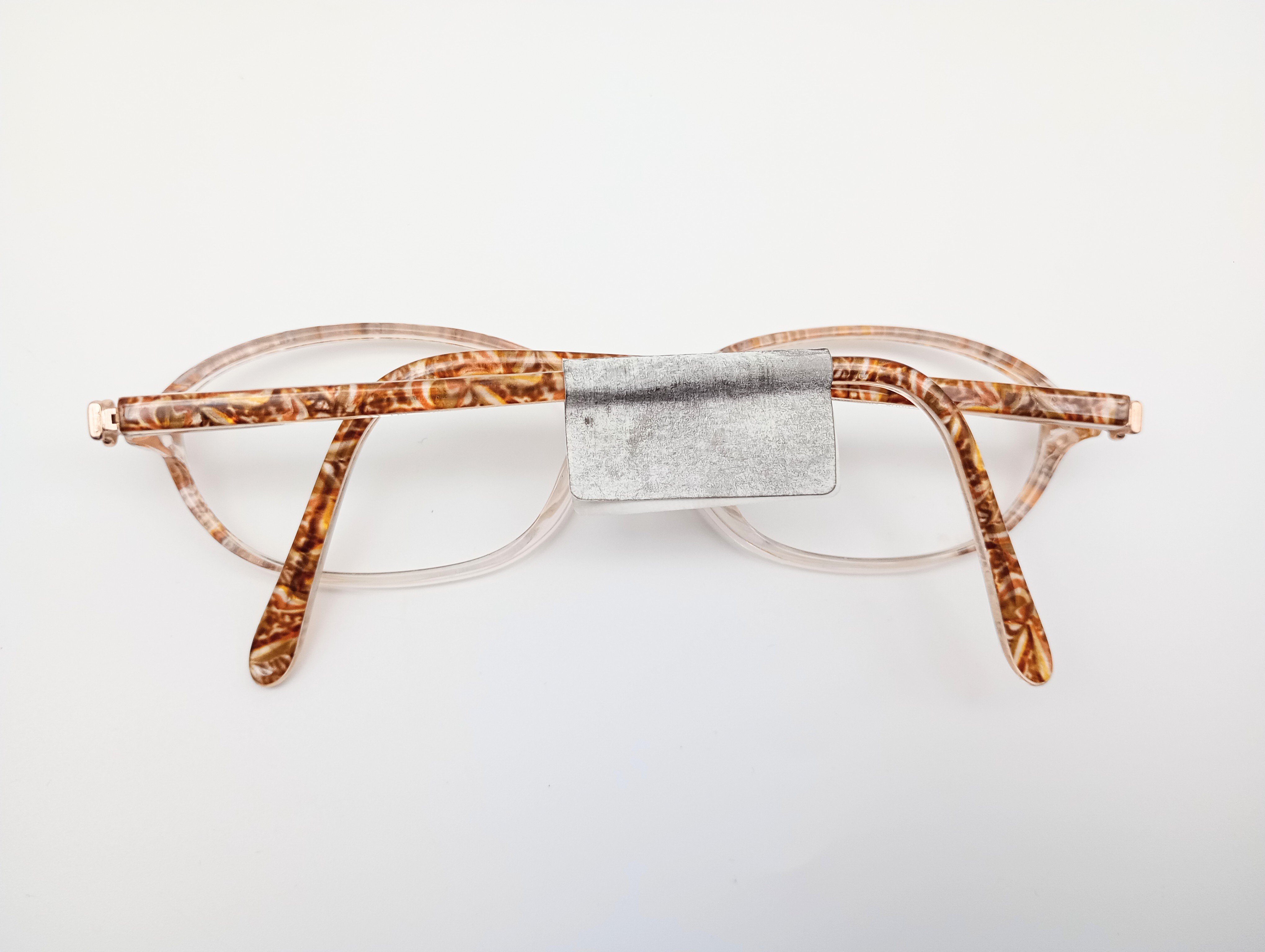 Gloria Vanderbilt 758 clear & amber women's oval glasses frames – photo 8