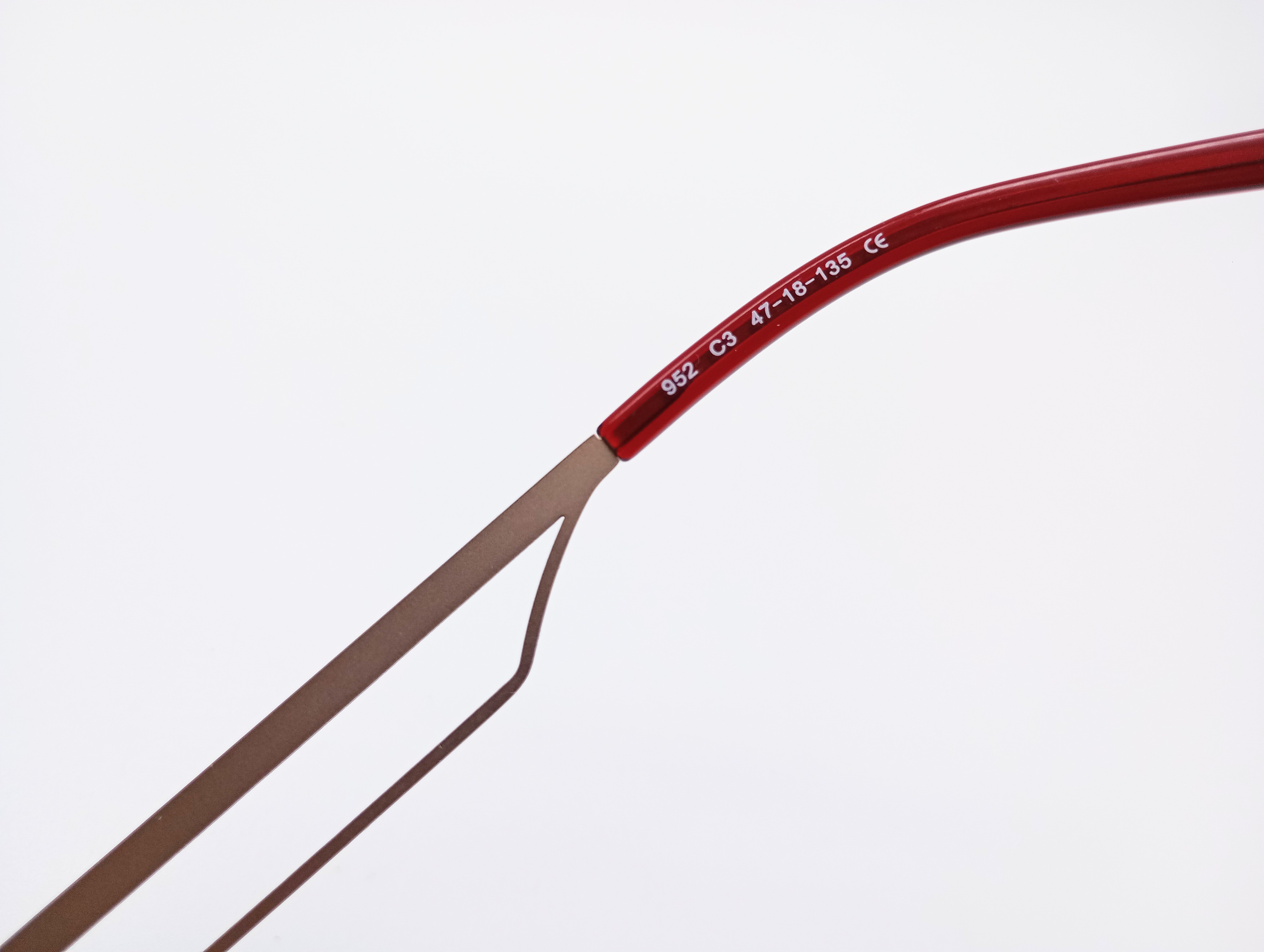 MAX Eyewear 952 C3 Kids' Rectangular Glasses Frames Burgundy Half Rim 47-18-135 - photo 4