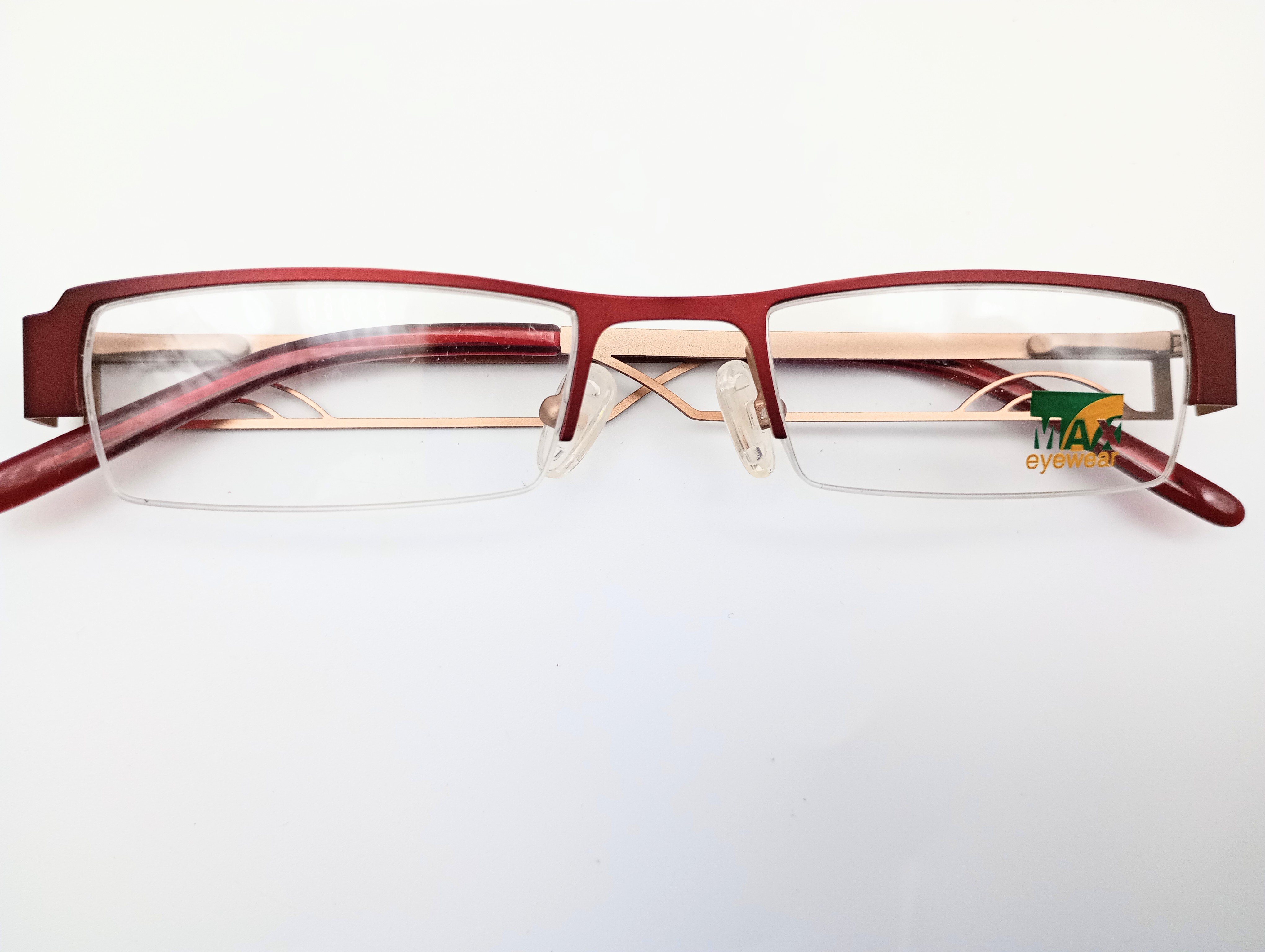 MAX Eyewear 952 C3 Kids' Rectangular Glasses Frames Burgundy Half Rim 47-18-135 - photo 6