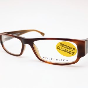 Republica Brasil brown tortoise women's rectangular glasses frames