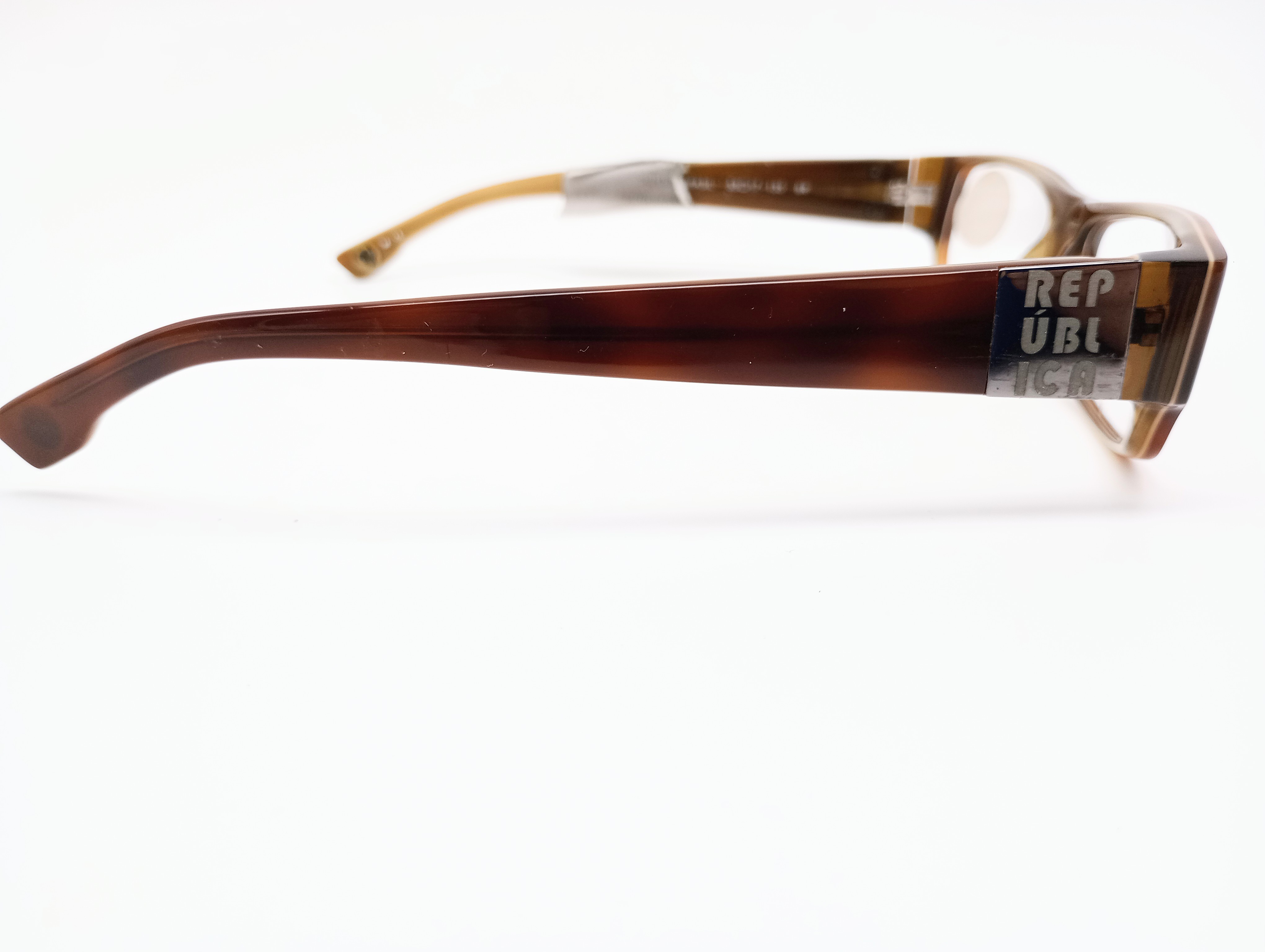 Republica Brasil brown tortoise women's rectangular glasses frames – photo 2