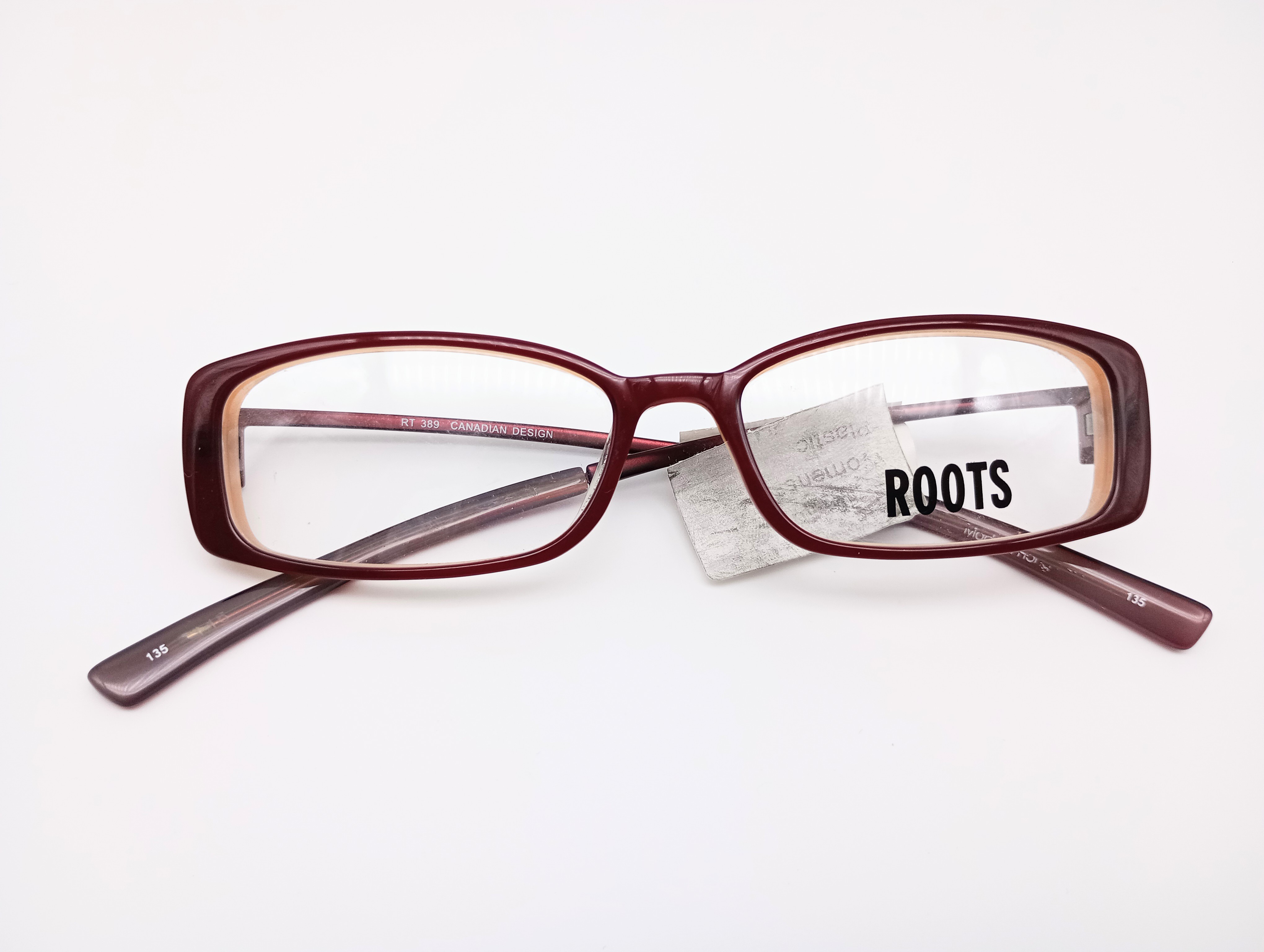 Roots RT389 ruby red women's rectangular glasses frames – photo 9