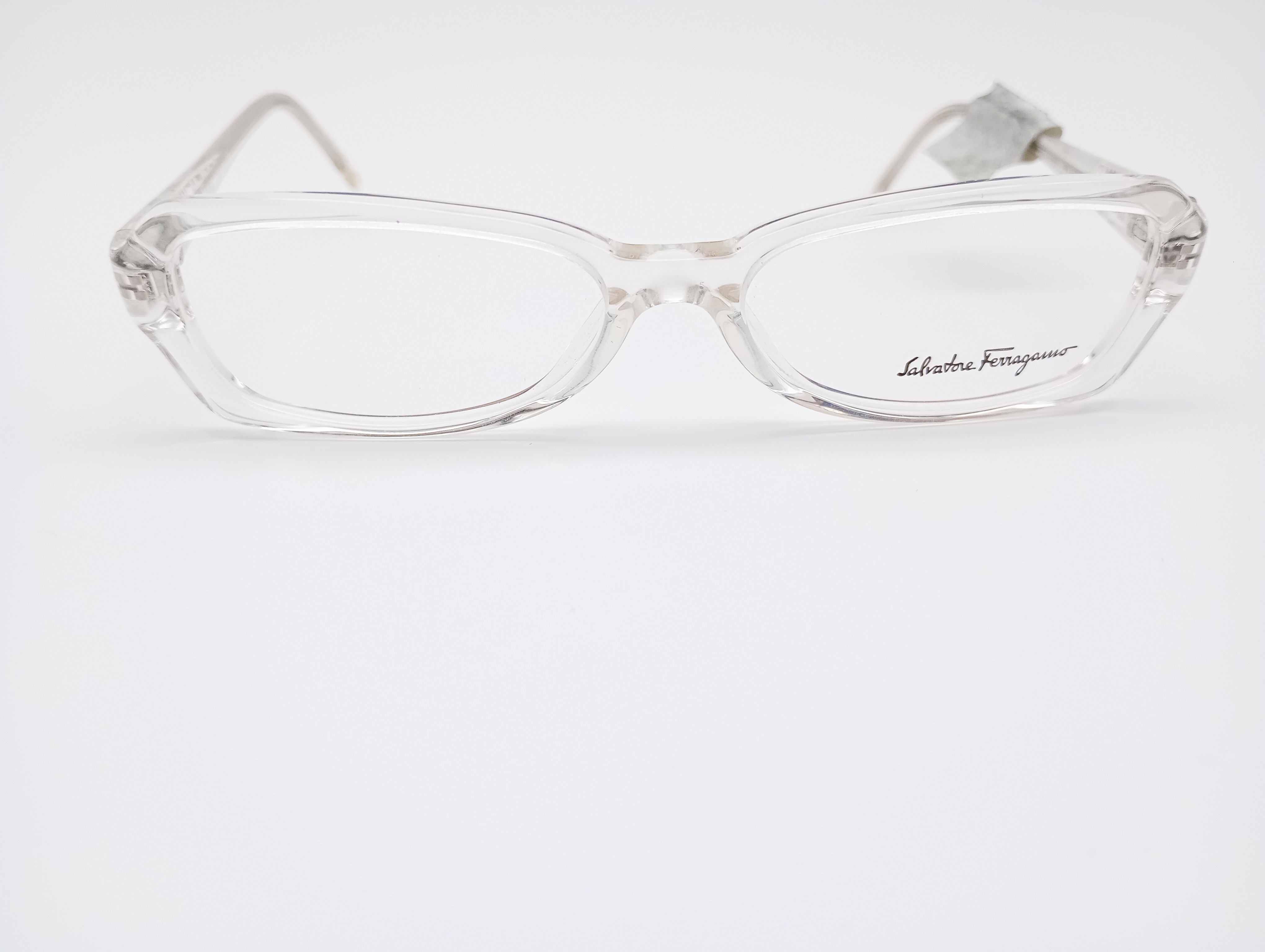 Salvatore Ferragamo 2611 clear crystal women's rectangular glasses frames – photo 4