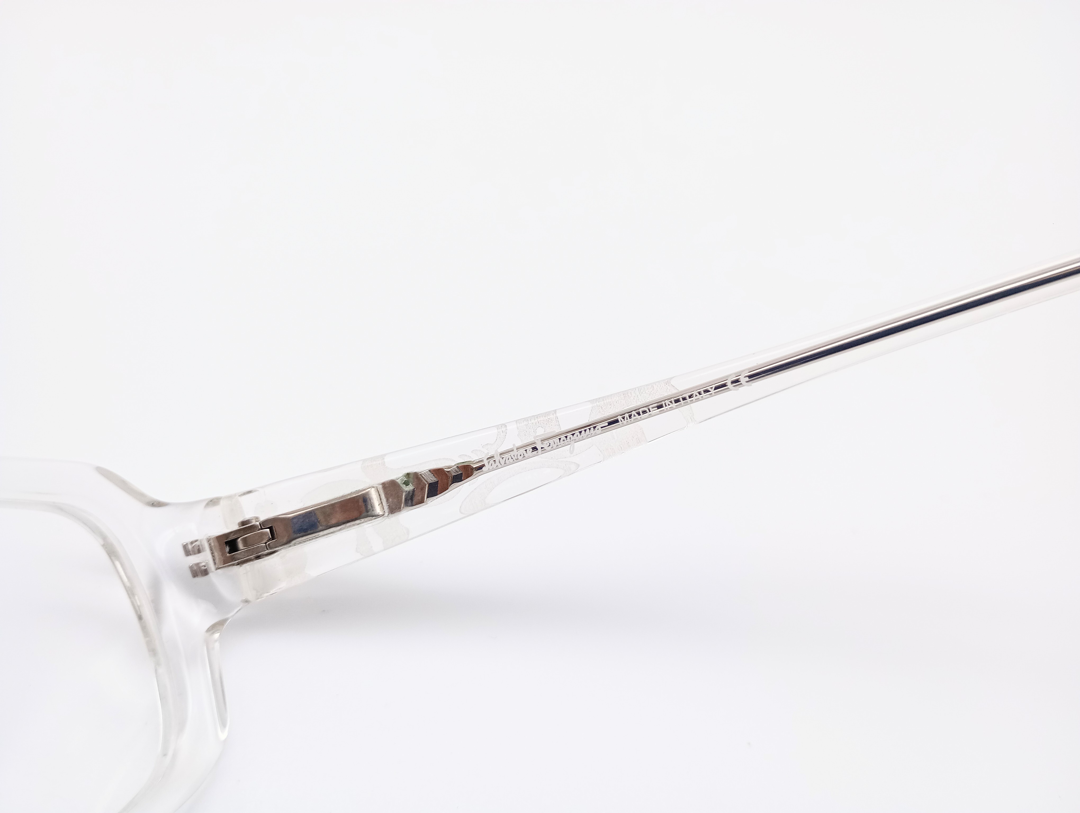 Salvatore Ferragamo 2611 clear crystal women's rectangular glasses frames – photo 6