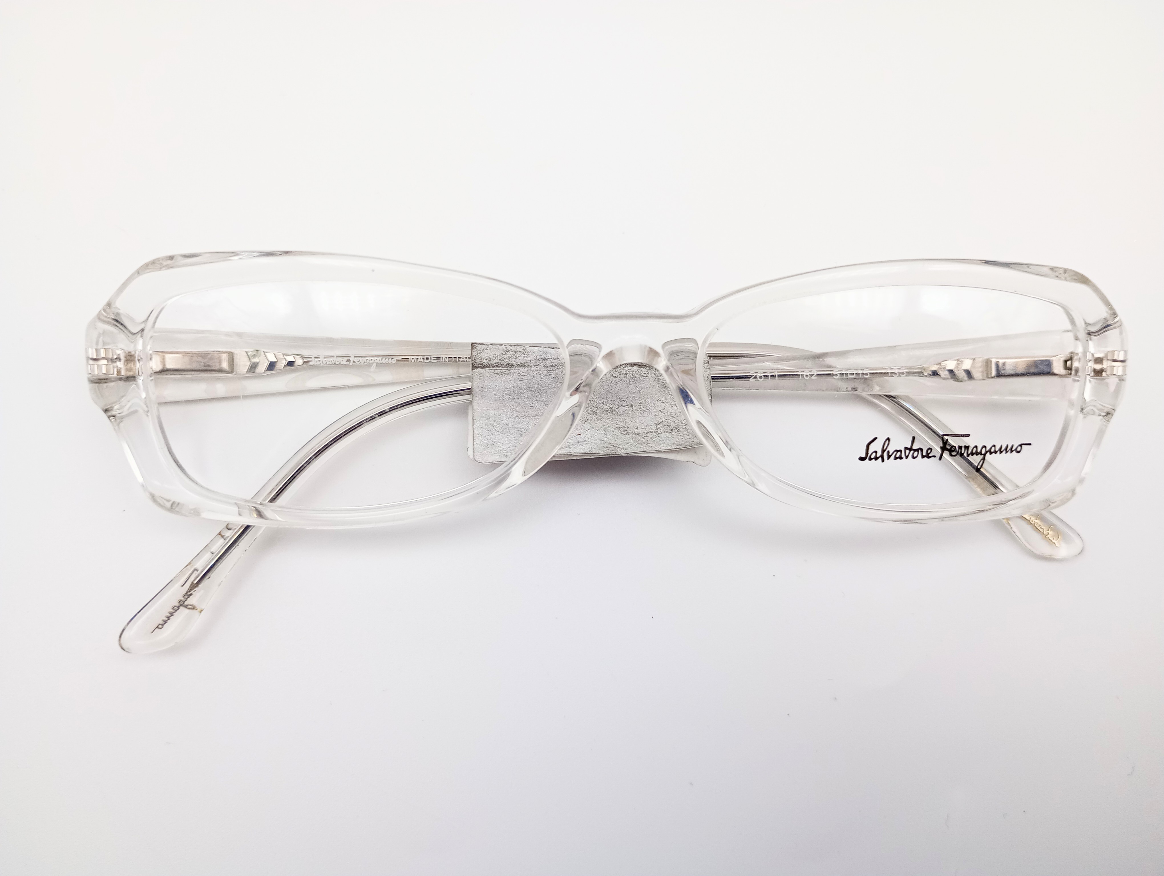 Salvatore Ferragamo 2611 clear crystal women's rectangular glasses frames – photo 9