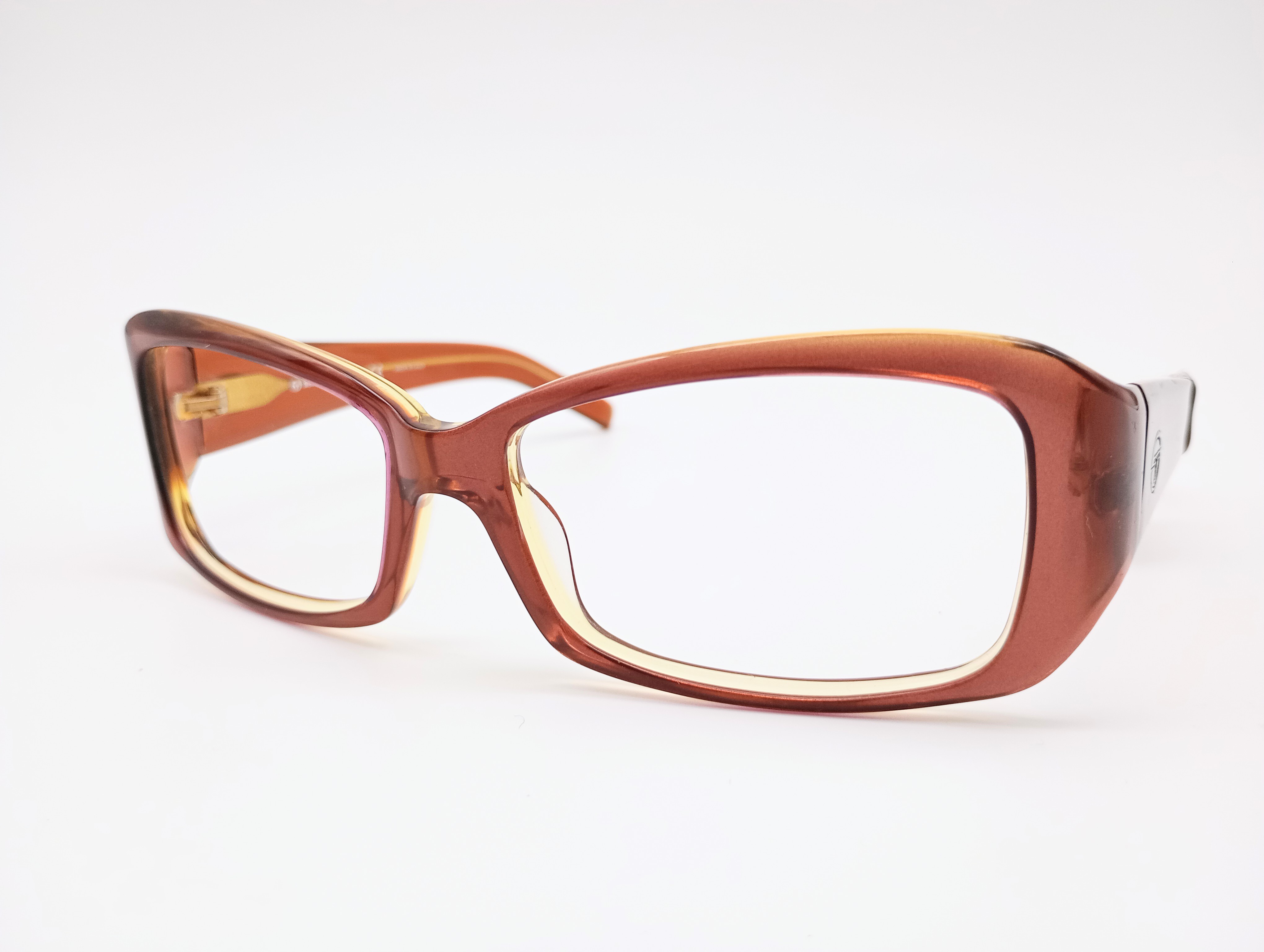 Sergio Tacchini ST1635S copper brown women's rectangular glasses frames