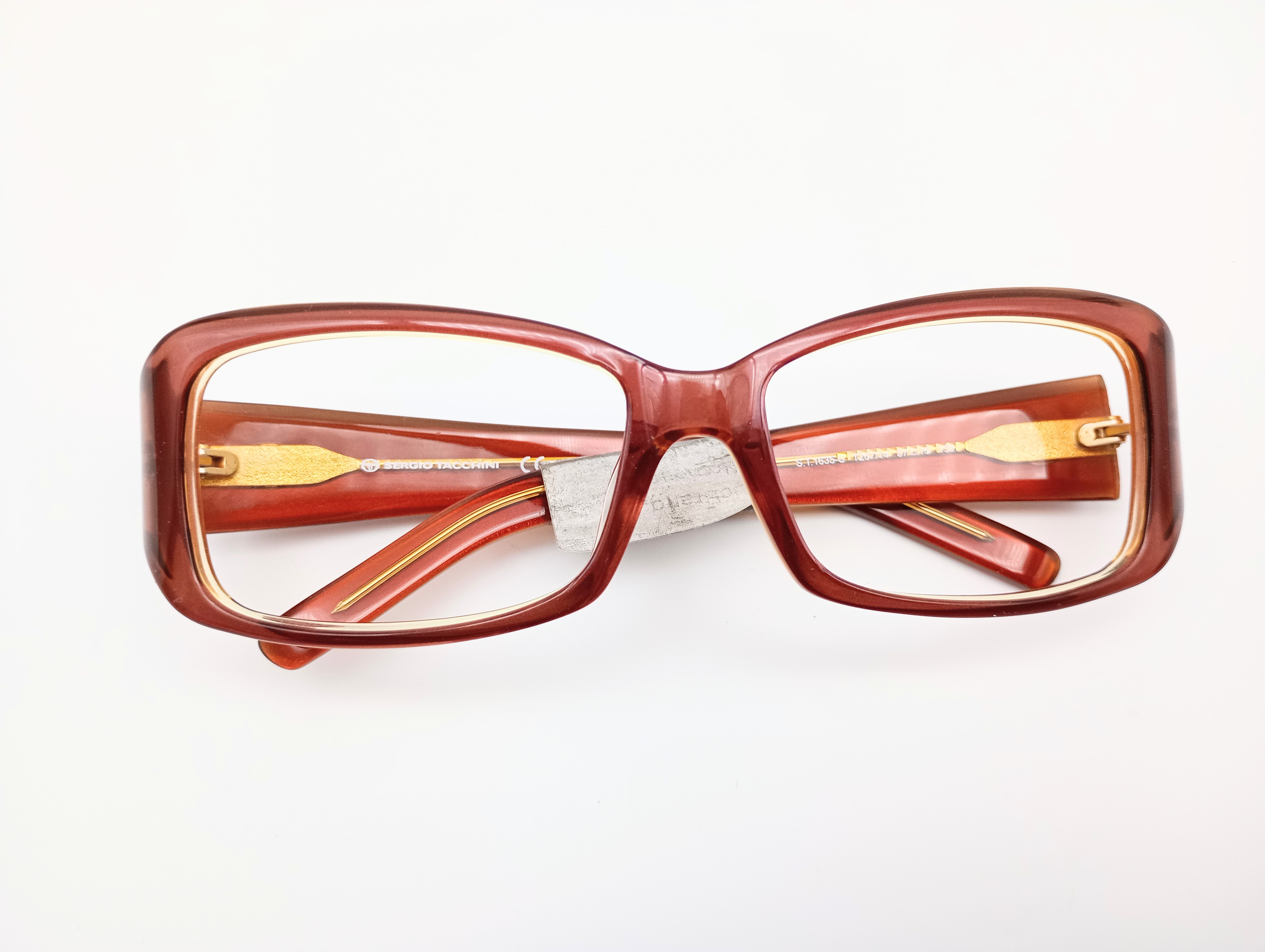 Sergio Tacchini ST1635S copper brown women's rectangular glasses frames – photo 8