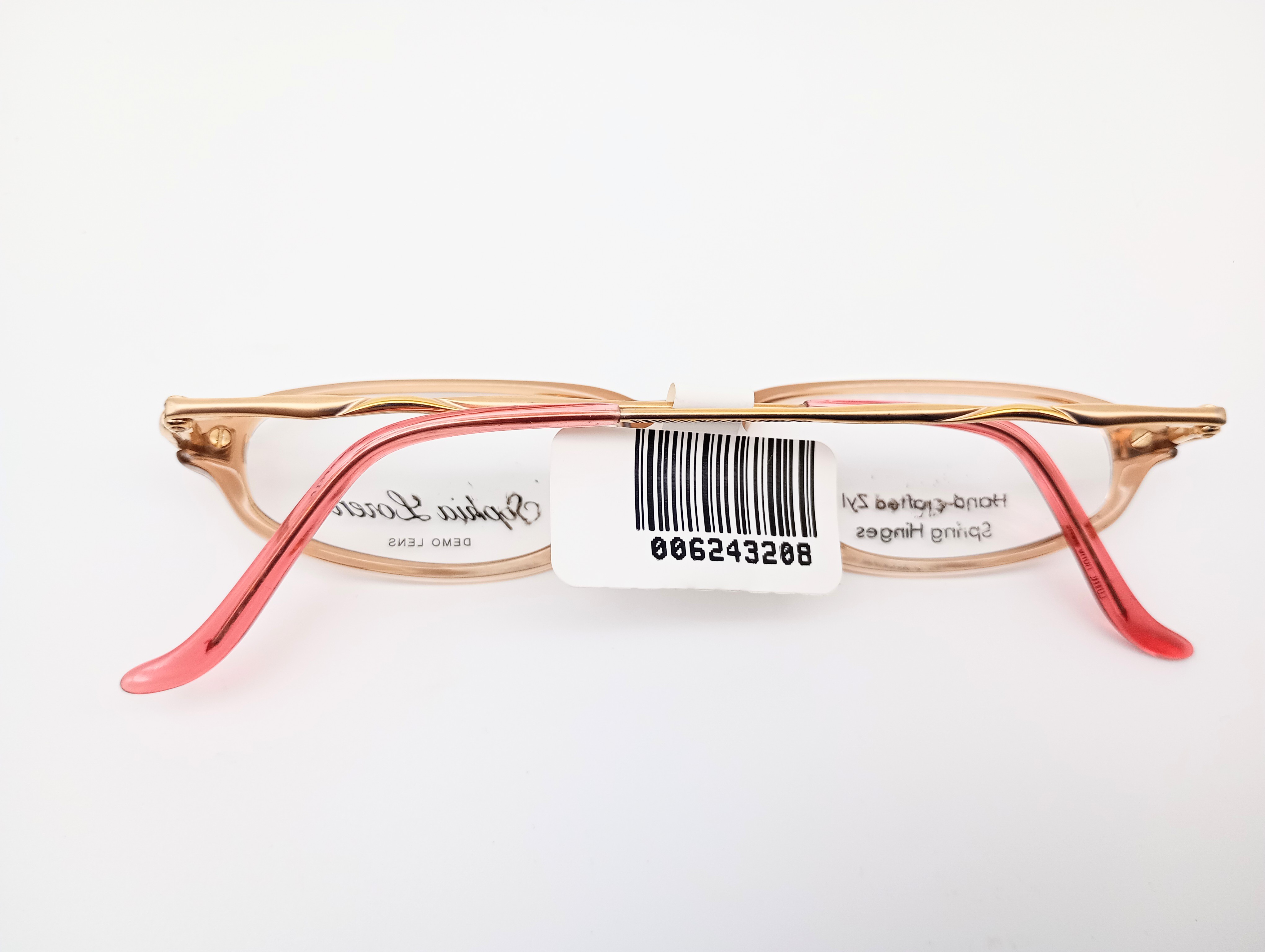 Sophia Loren 1521 light brown & gold women's oval glasses frames – photo 6