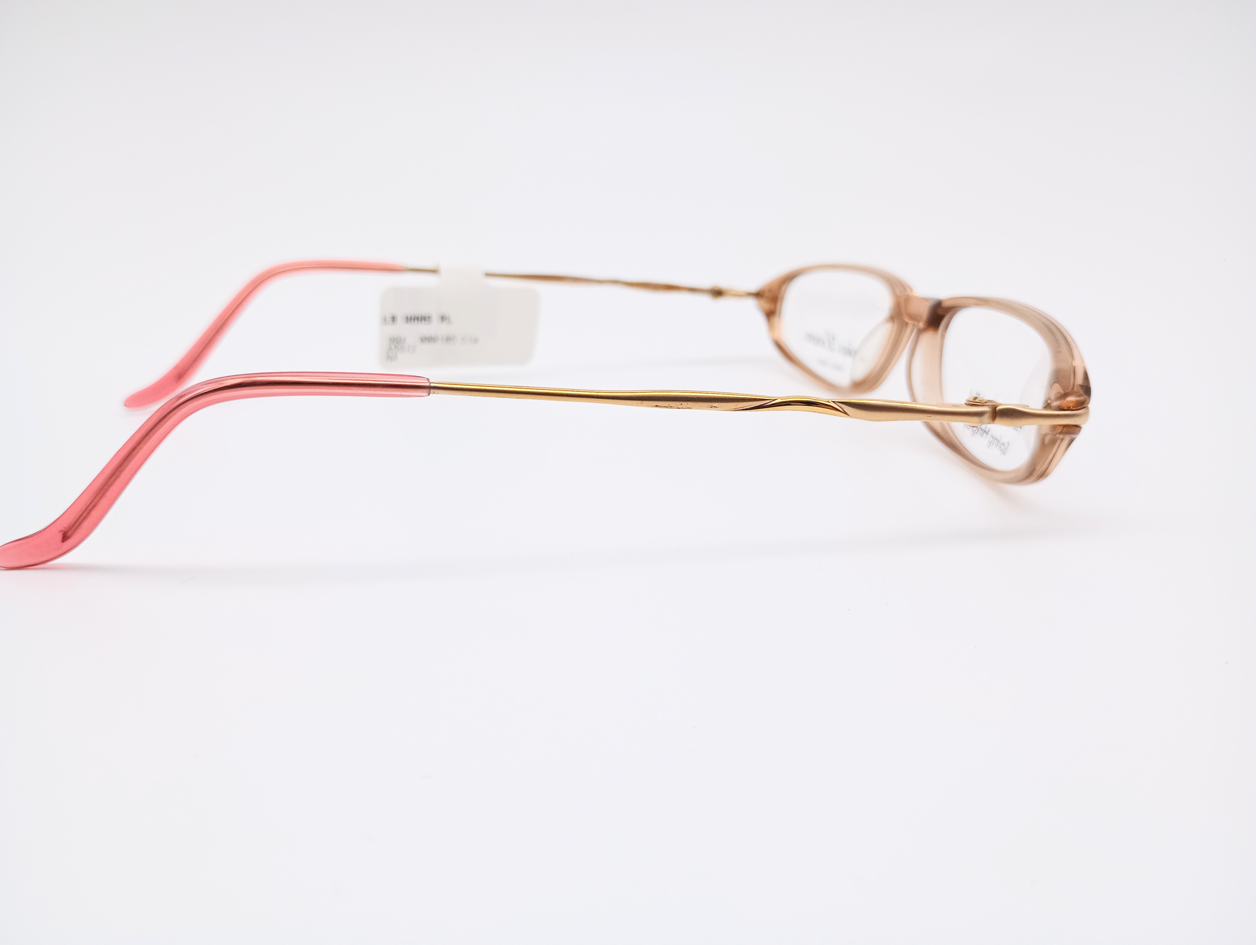 Sophia Loren 1521 light brown & gold women's oval glasses frames – photo 2